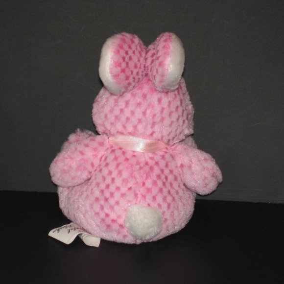 CHRISHA PLAYFUL EASTER RABBIT WAFFLE PLUSH TOY - Picture 5 of 6